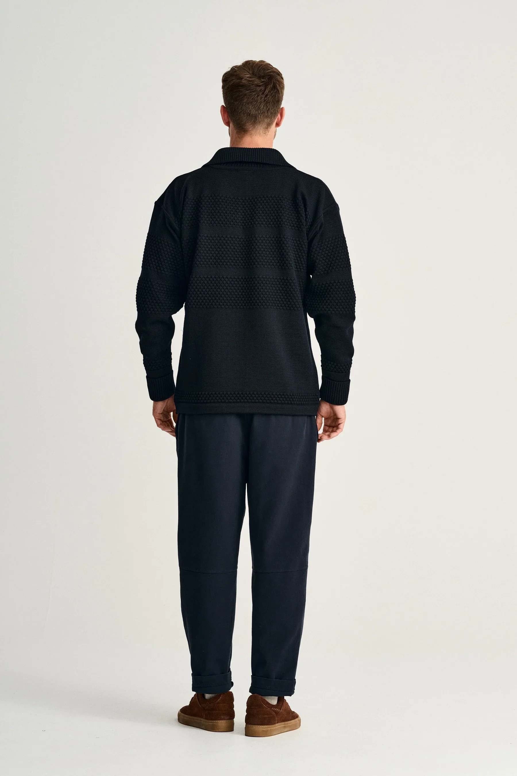 FISHERMAN short zip | kort lynlås, navy blue - Image 4