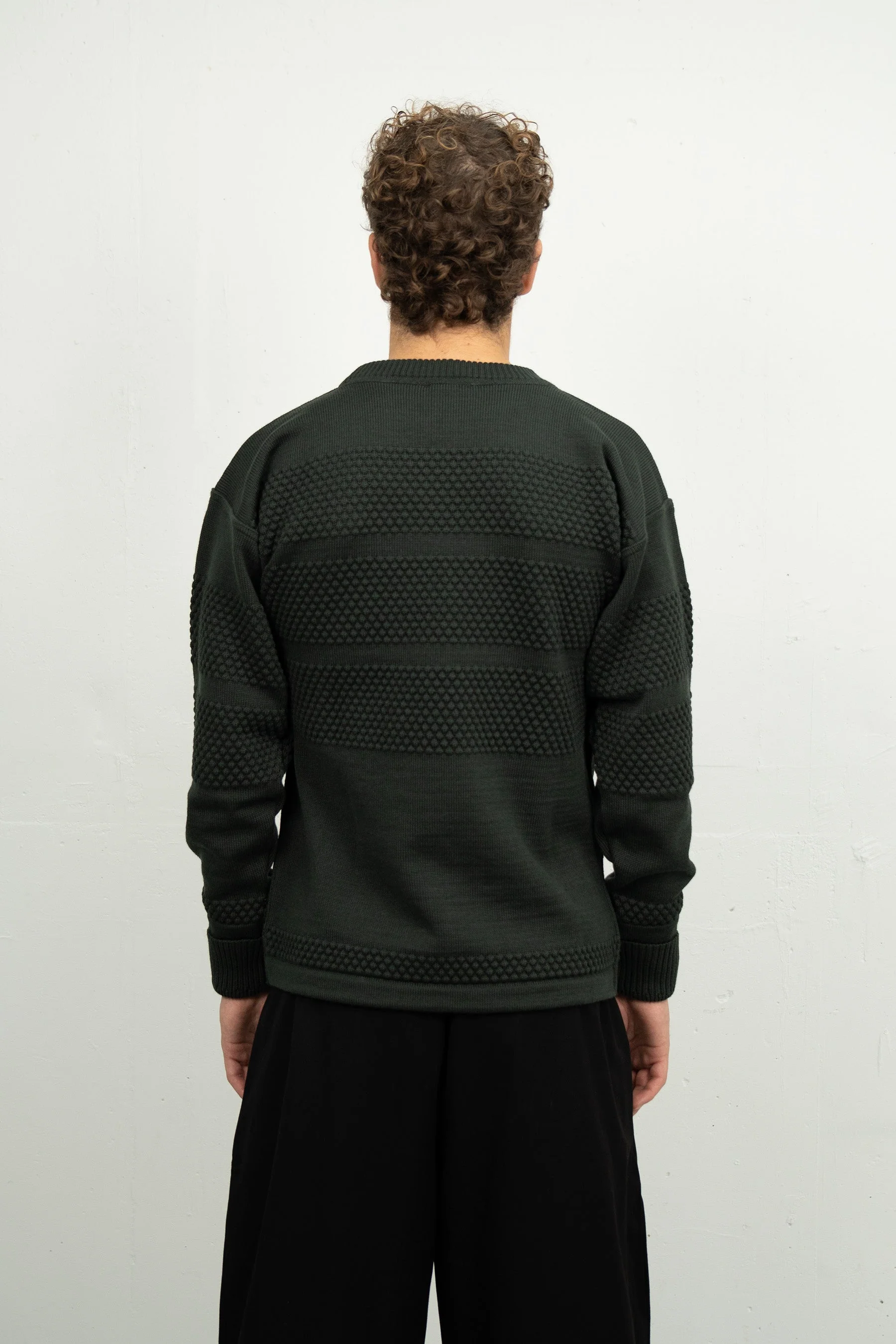 FISHERMAN crew neck | rund hals, dark forest green - Image 6