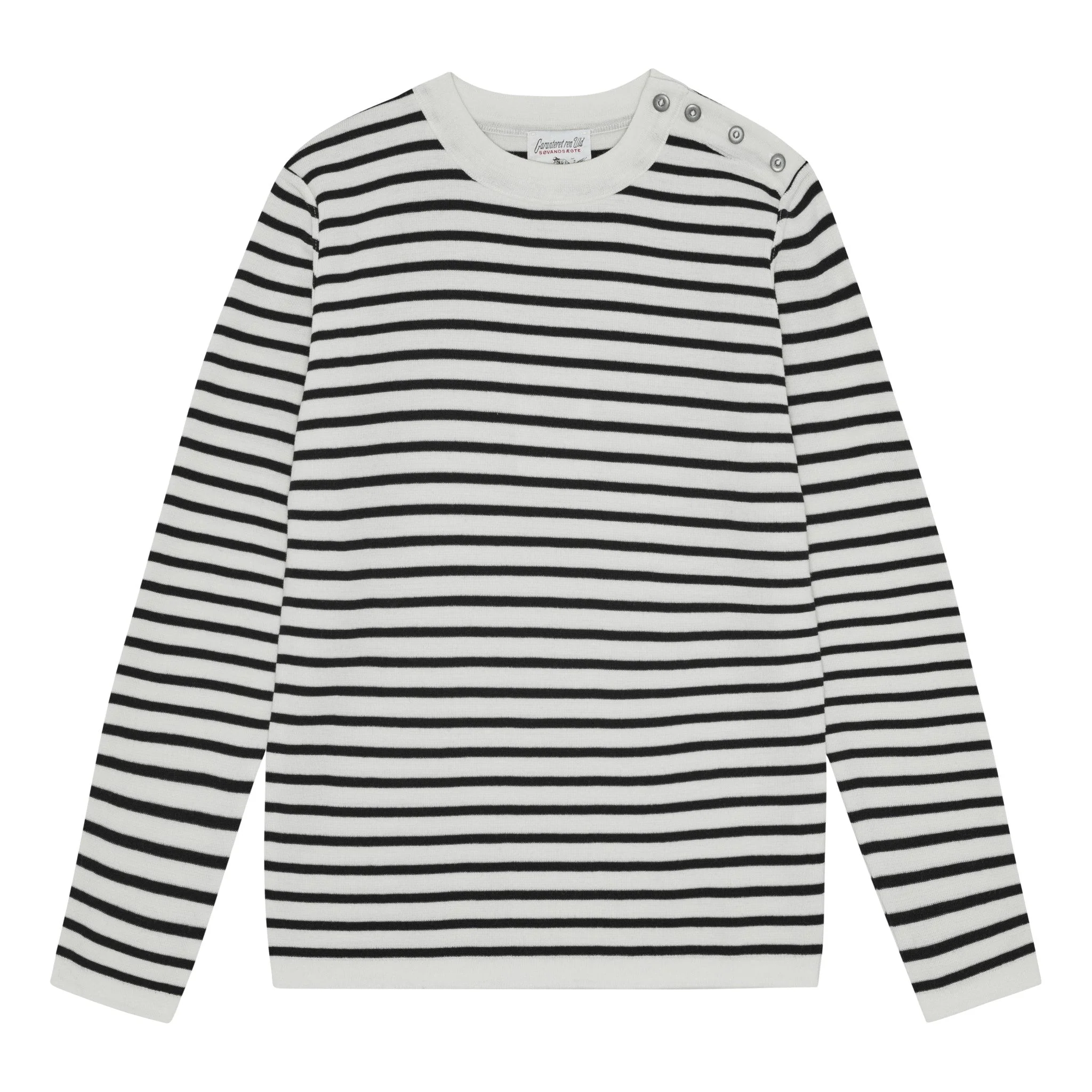 NAVAL crew neck | rund hals, natural white / navy blue (f)