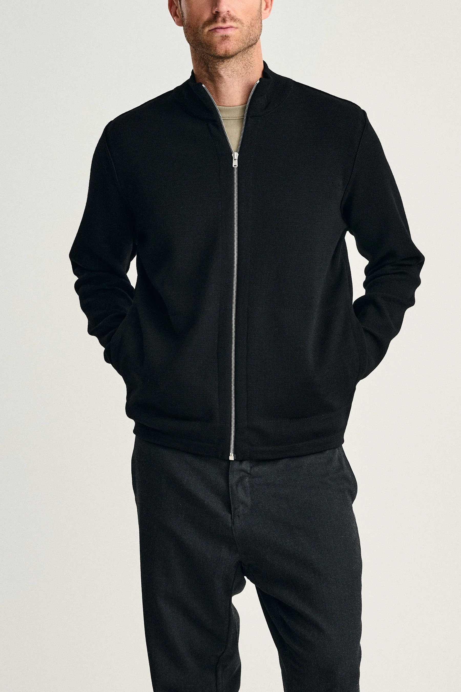 NAVAL full zip | lang lynlås, black void (f) - Image 3