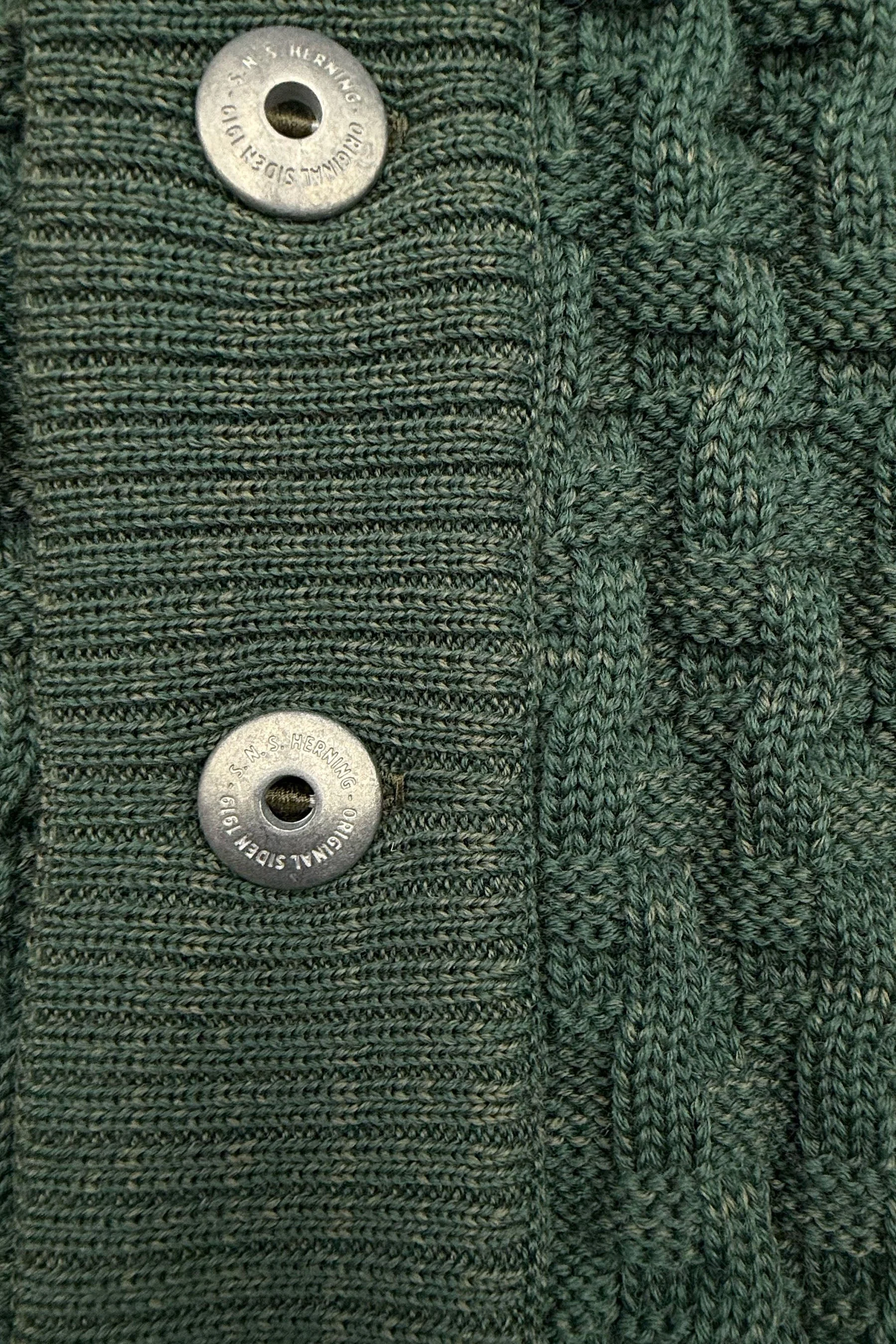 STARK cardigan, natural machine green - Image 5