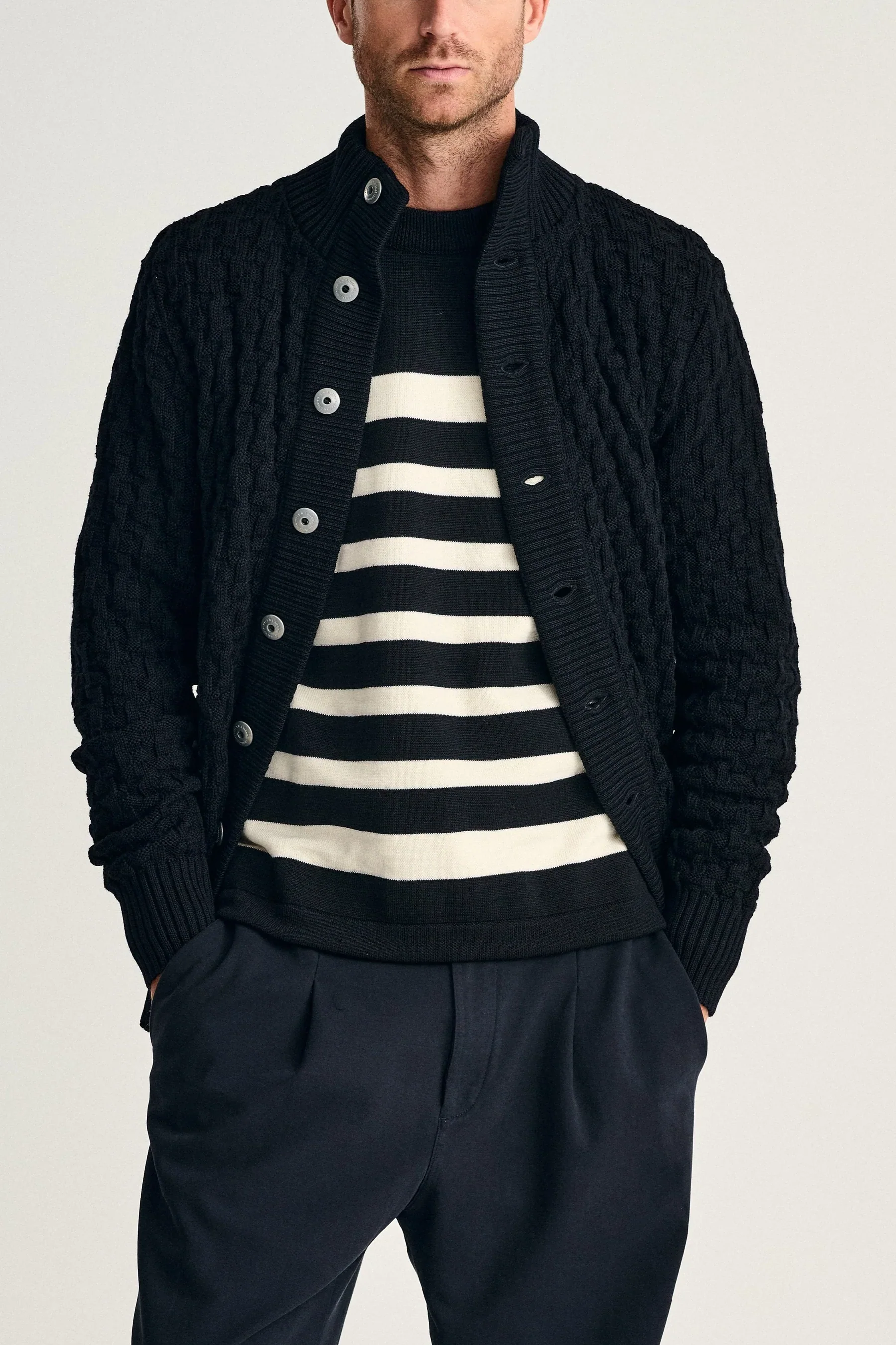 STARK cardigan, navy blue - Image 5