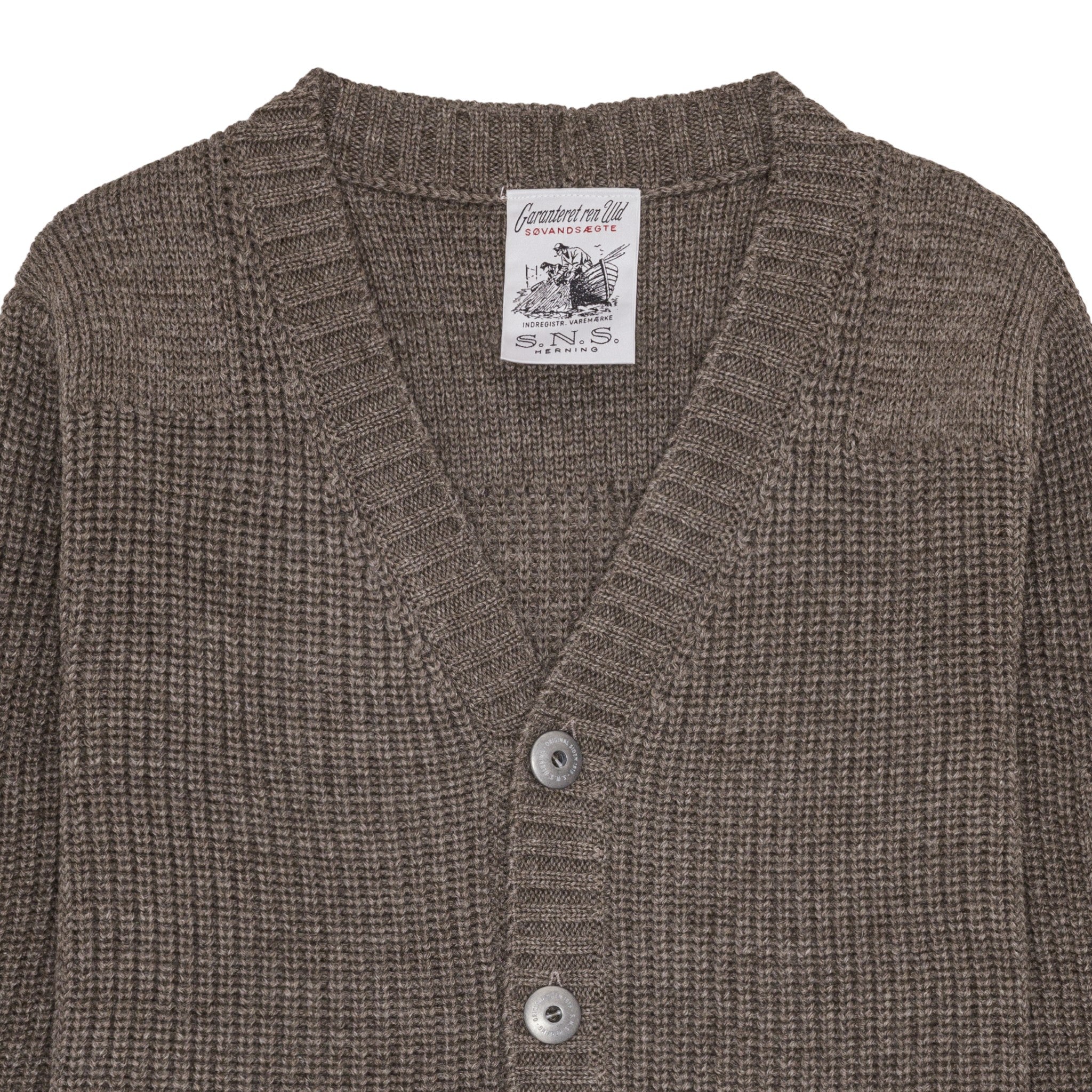RANK-III cardigan, terra brown (f) - Image 3