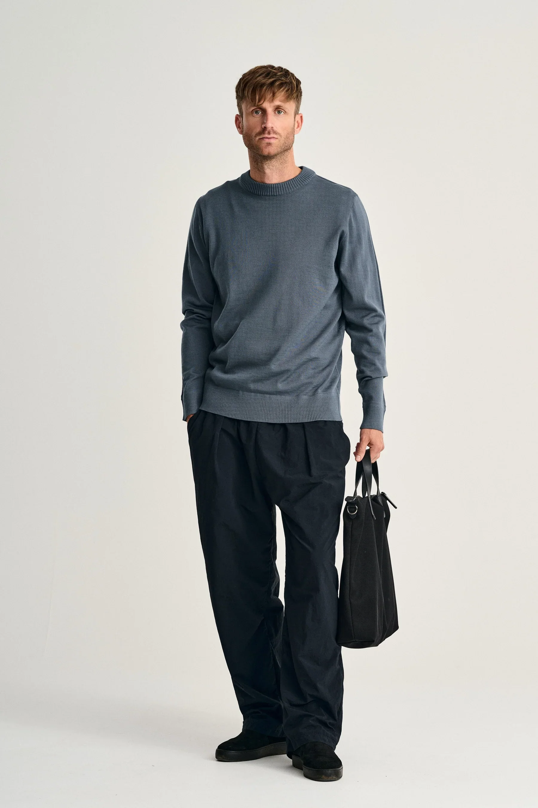 SOLO crew neck | rund hals, slate blue (f) - Image 2