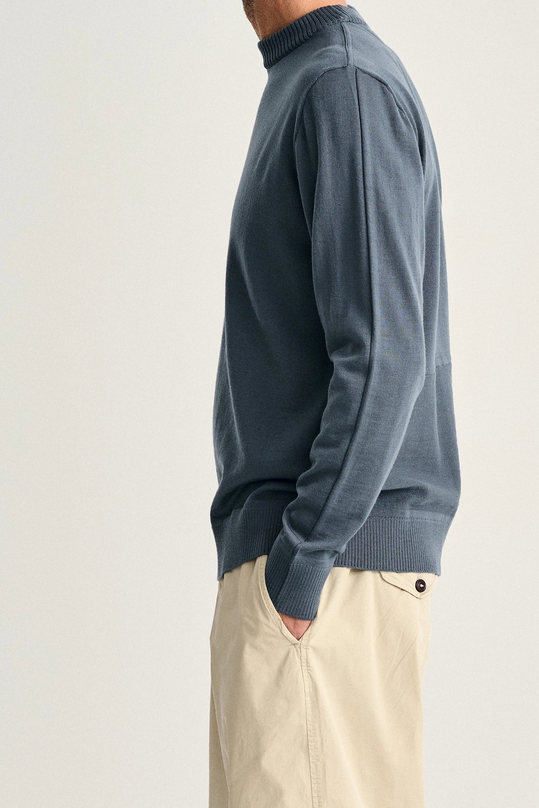 SOLO crew neck | rund hals, slate blue (f) - Image 6