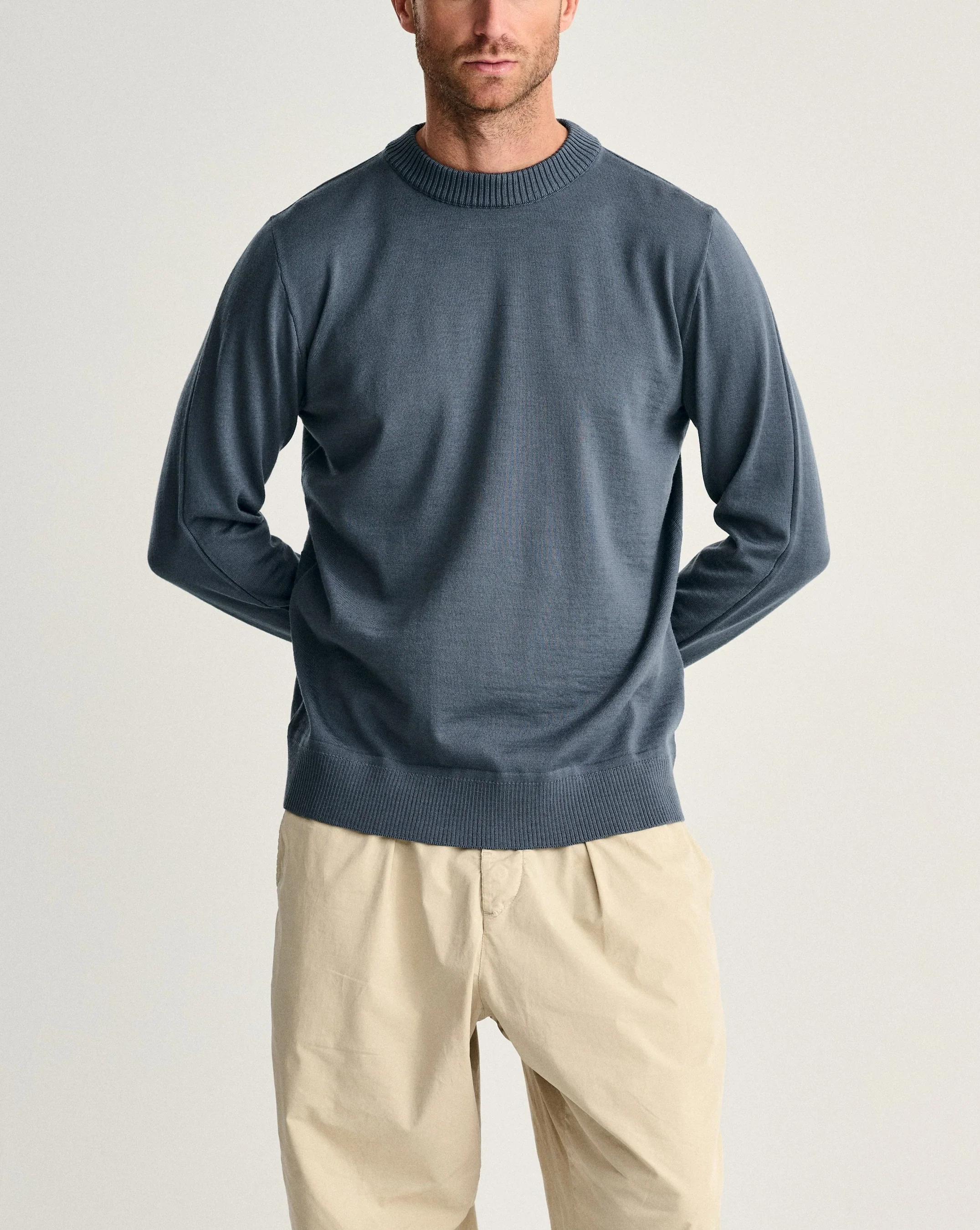 SOLO crew neck | rund hals, slate blue (f) - Image 7