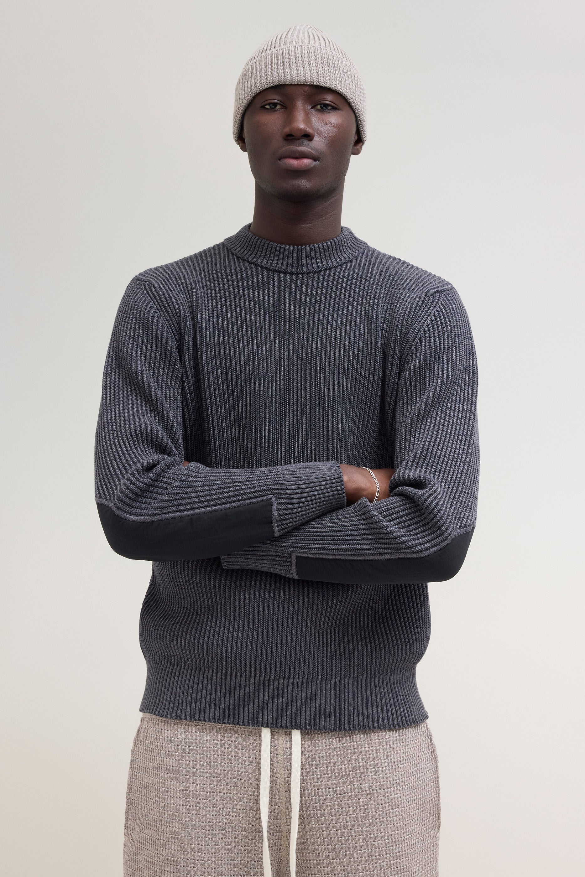 FENDER 4J crew neck, charcoal melange - Image 2