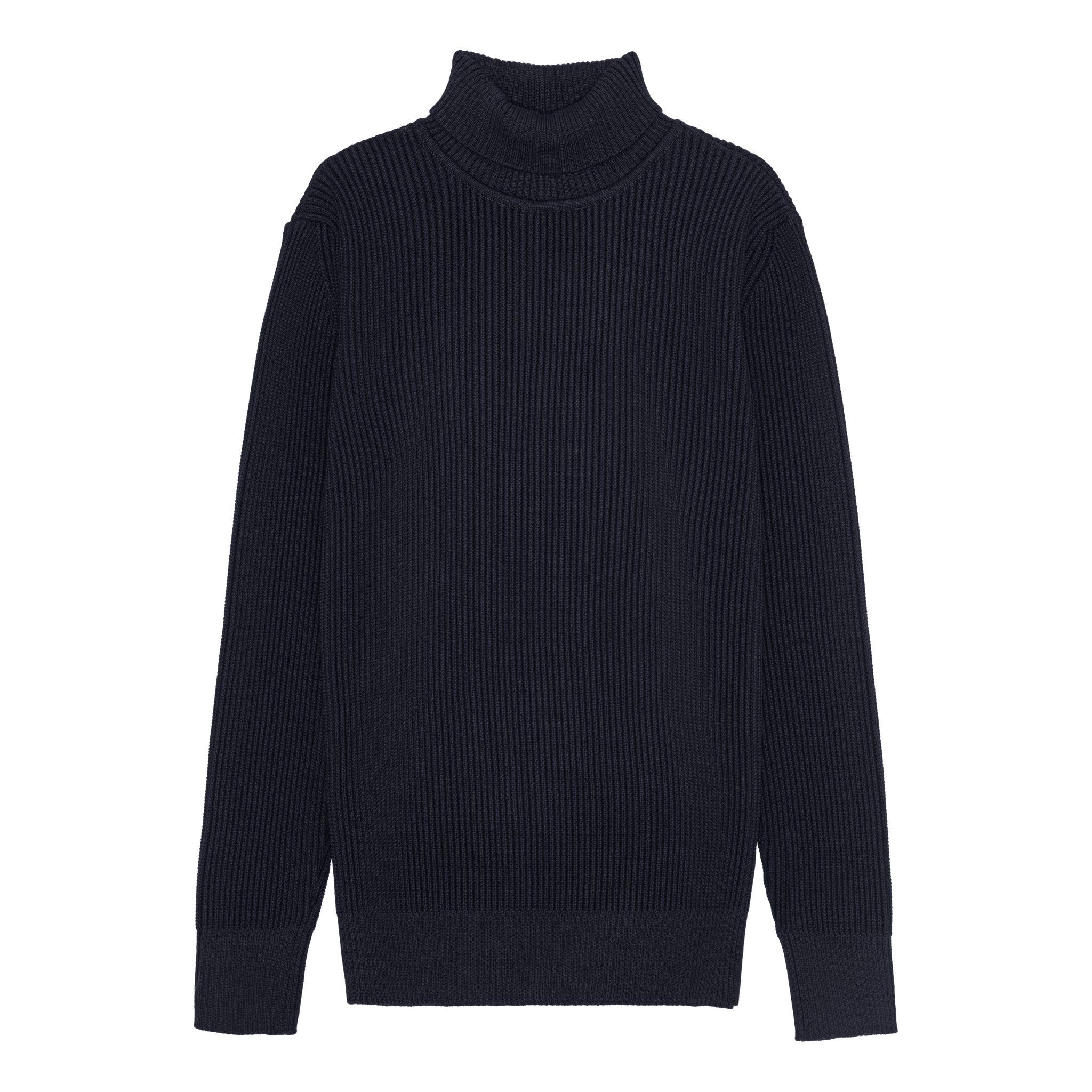 FENDER-III sweater | høj hals, navy blue (f)