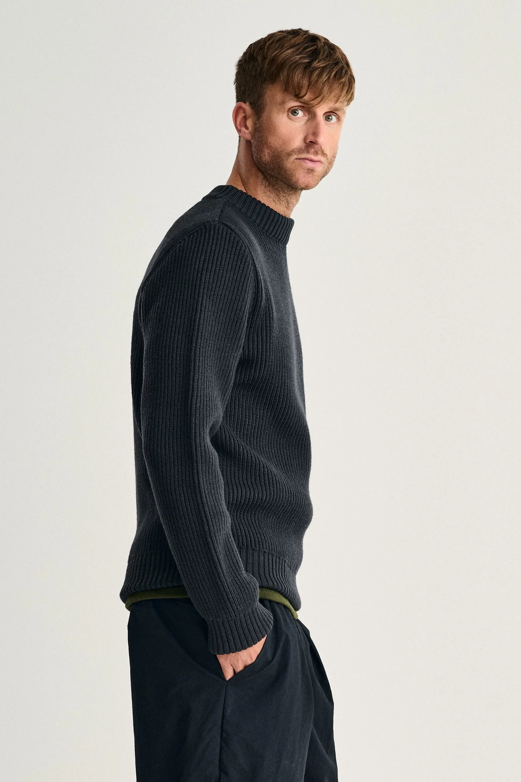FELT-0 crew neck | rund hals, molten grey (f)
