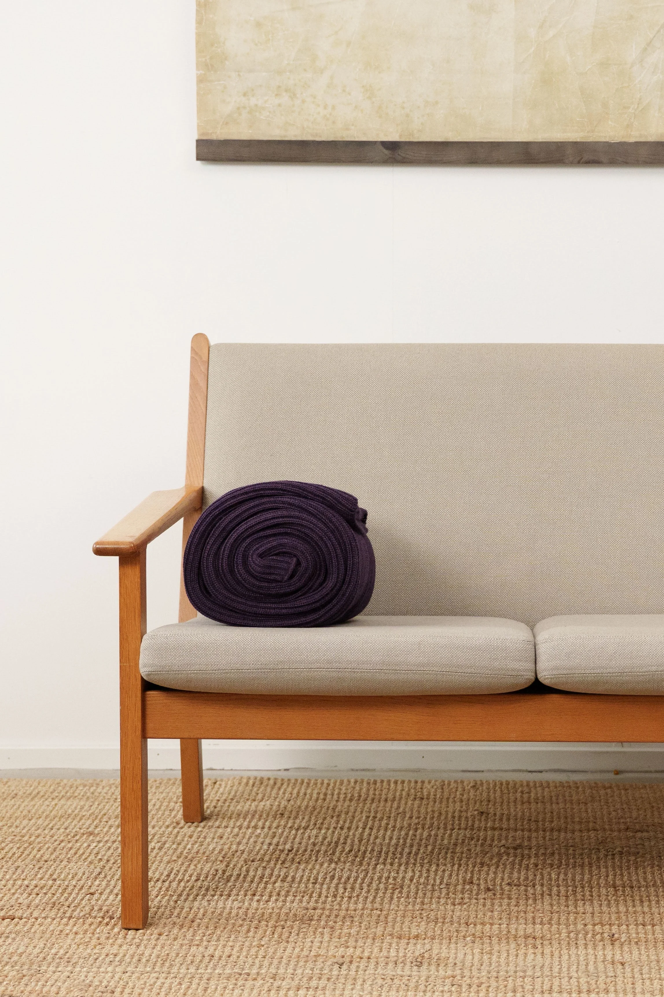 HAVEN blanket, deep purple melange