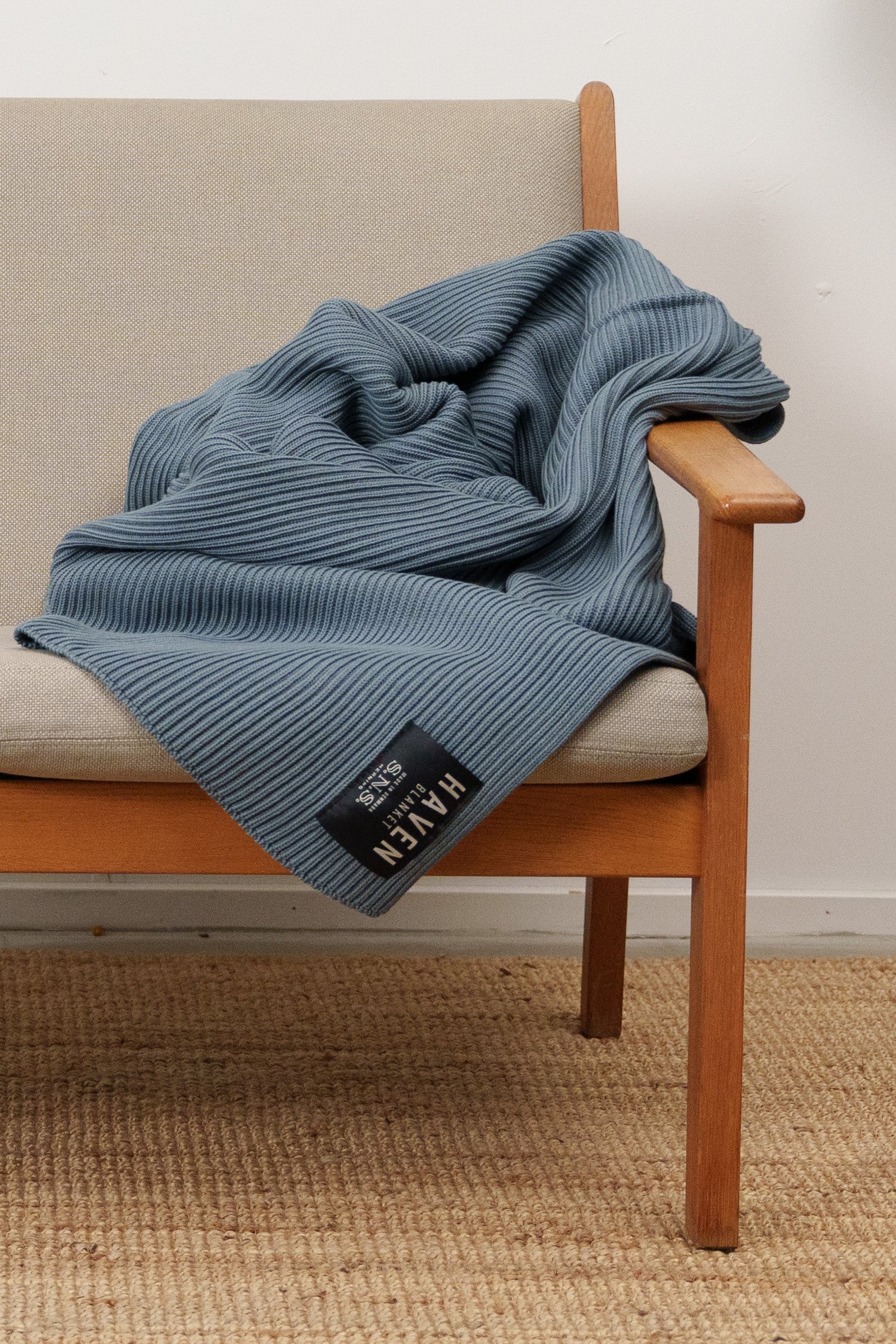 HAVEN blanket, steel blue mel - Image 3