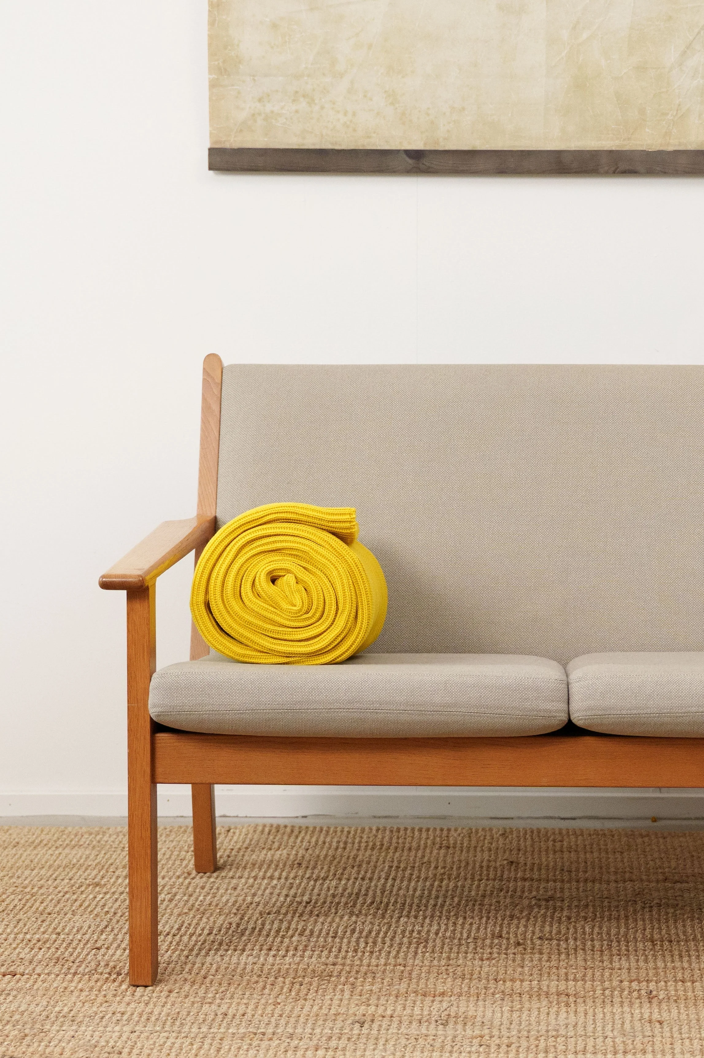 HAVEN blanket, faded summer yellow