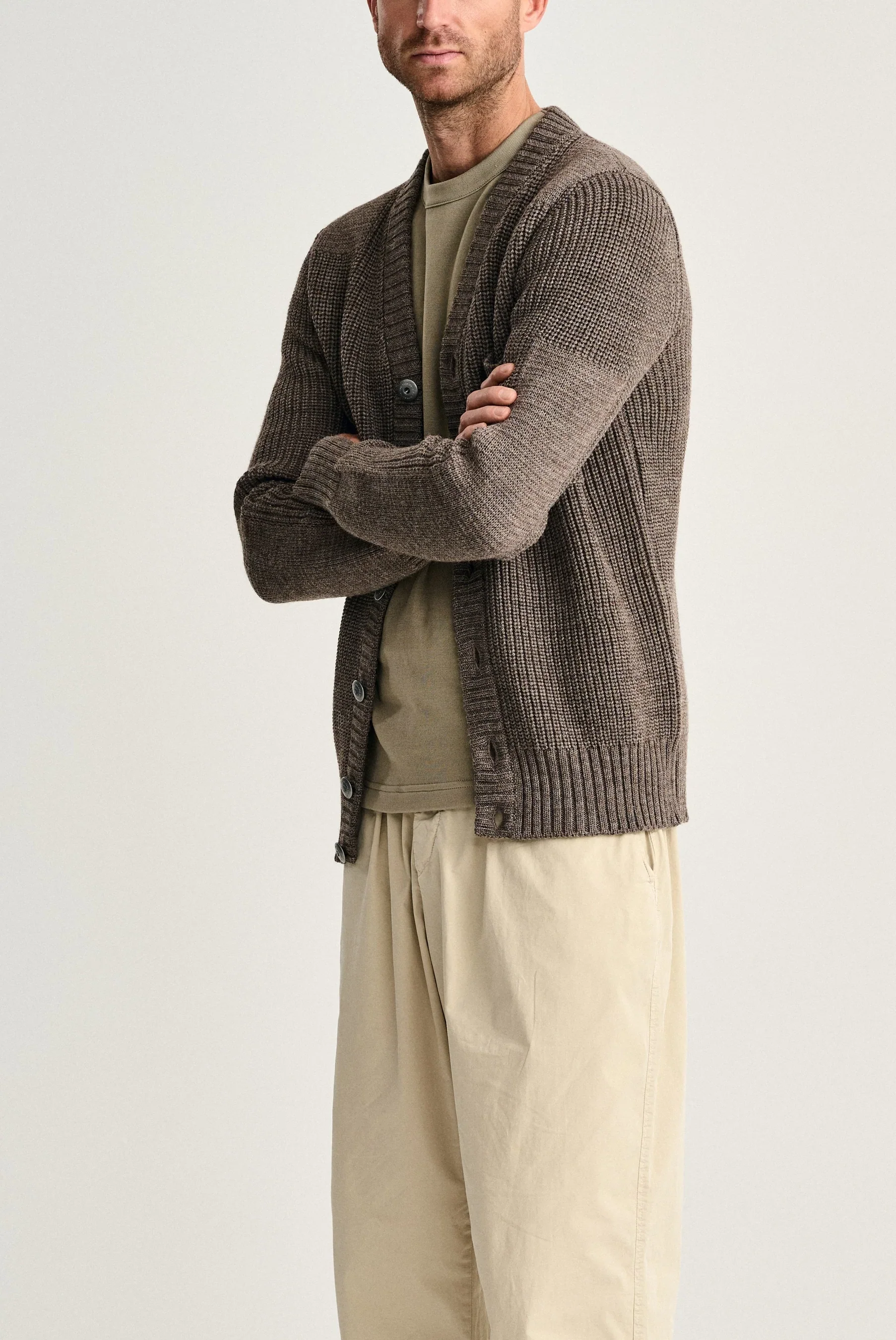 ROBUST cardigan, terra-II brown - Image 4